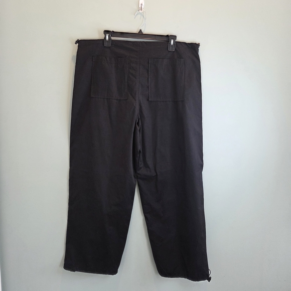 Forever 21 Black Jogger Pants Drawstring Cropped Medium New With Tags - Picture 5 of 15
